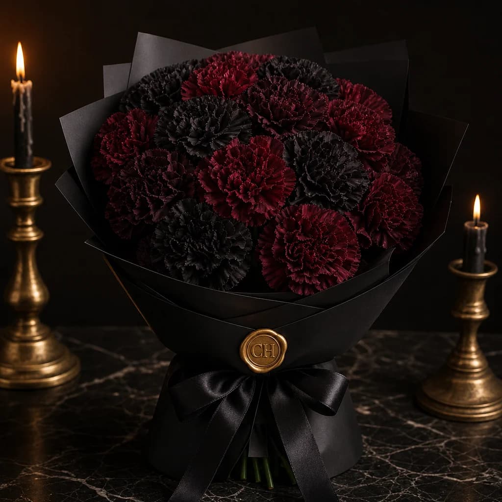 The Noir Velvet — Carnation House Noir Collection